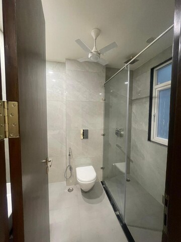Bathroom in 4 BHK Builder Floor at Ansal Sushant Apartments, Sushant Lok I – for Rent