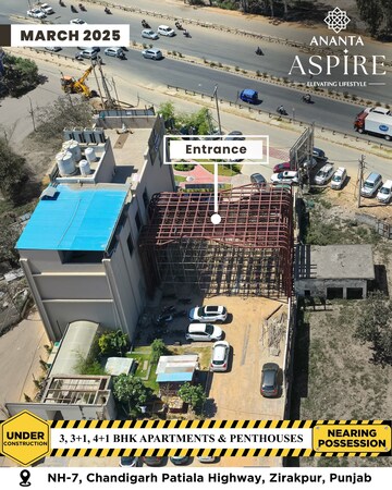 Building Lobby in 3 BHK Apartment at The Ananta Aspire, Utrathiya – for Sale