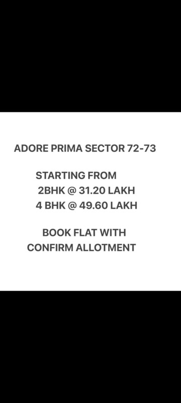 Master Plan in 4 BHK Apartment at Adore Prima, Sector 72 – for Sale