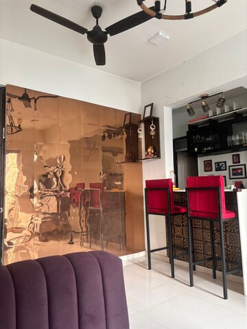Building Lobby in 1 BHK Apartment at Raunak Heights, Ghodbunder Road – for Rent