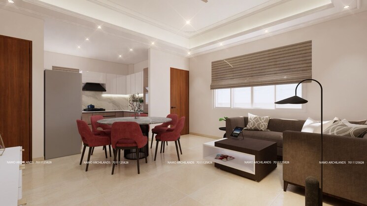 Living Room, ip extension 4 Bedroom 1600 Sq.Ft. Apartment In Ip Extension Delhi 8468674
