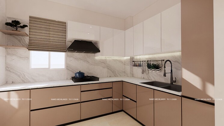 Kitchen, ip extension 4 Bedroom 1600 Sq.Ft. Apartment In Ip Extension Delhi 8468674