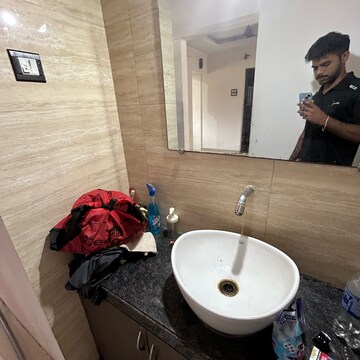 Bathroom in 2 BHK Apartment at Dedhia Platinum Lawns, Anand Nagar – for Rent
