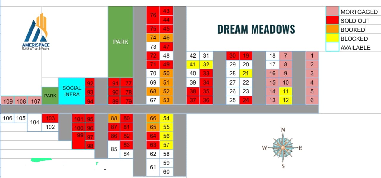 Plot For Sale in Amerispace Dream Meadows