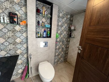 Bathroom in 3 BHK Apartment at Gera Emerald City Baner, Baner – for Rent