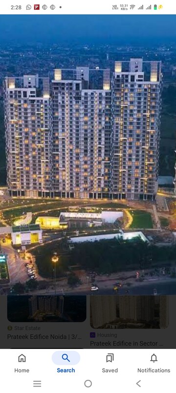 3 BHK Apartment For Rent in Prateek Edifice, Sector 107
