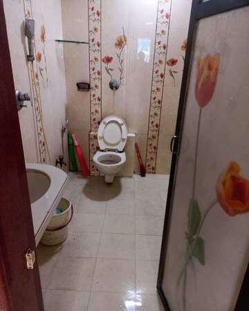 Bathroom in 3 BHK Apartment at Paradise Sai Pride, Sanpada – for Rent