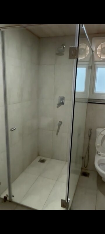 Bathroom in 3 BHK Apartment at Prestige High Fields, Gachibowli – for Rent