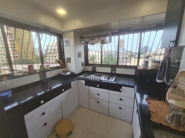 Kitchen in 3 BHK Apartment at Bandra West – for Rent