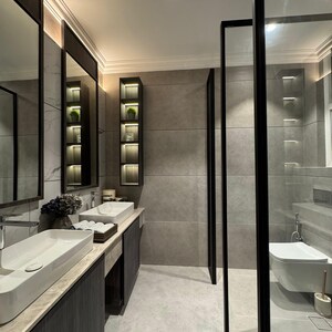 Attached Bathroom in 4 BHK Builder Floor at Kohli One Malibu Town, Malibu Town – for Sale