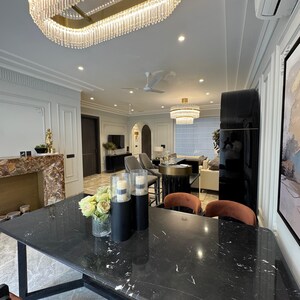 Living Room in 4 BHK Builder Floor at Kohli One Malibu Town, Malibu Town – for Sale