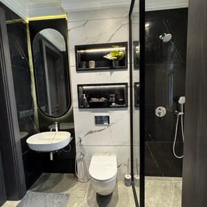 Bathroom in 4 BHK Builder Floor at Kohli One Malibu Town, Malibu Town – for Sale