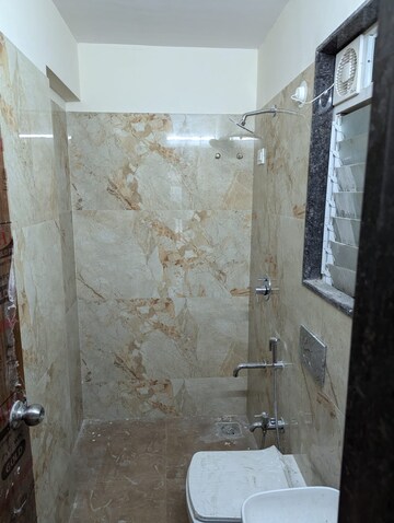 Bathroom in 1 BHK Apartment at Hari Pearl Hans Residency, Kurla – for Rent