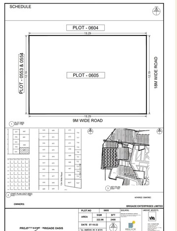  Plot – Map Location View at Brigade Oasis, Devanahalli - for Sale