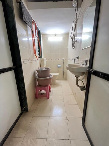 Bathroom in 2 BHK Apartment at Shreeji Ville Co-operative Housing Society Ltd, Panch Pakhadi – for Rent