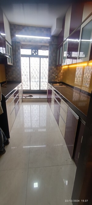 Kitchen in 3 BHK Apartment at Seawoods – for Sale