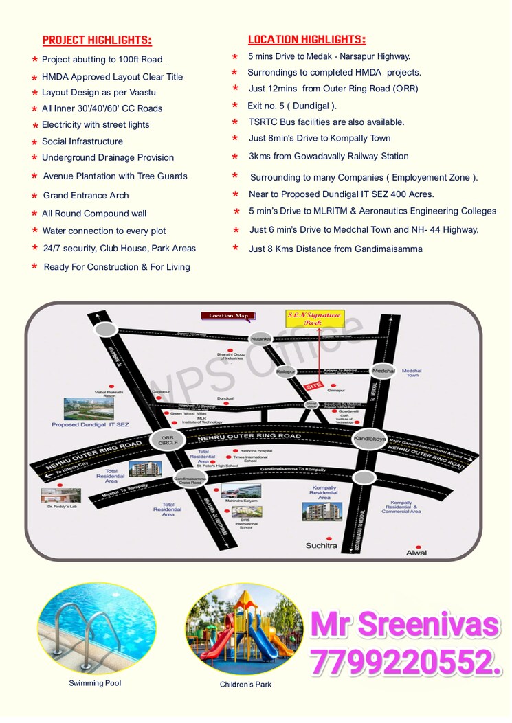 Exterior View, peram-signature-park  267 Sq.Yd. Plot In Girmapur Hyderabad 8473166