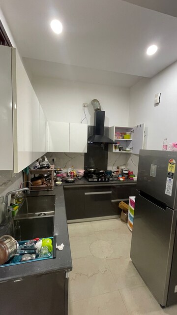 Kitchen in 3 BHK Builder Floor at Motia Blue Ridge, Dhakoli Village – for Rent