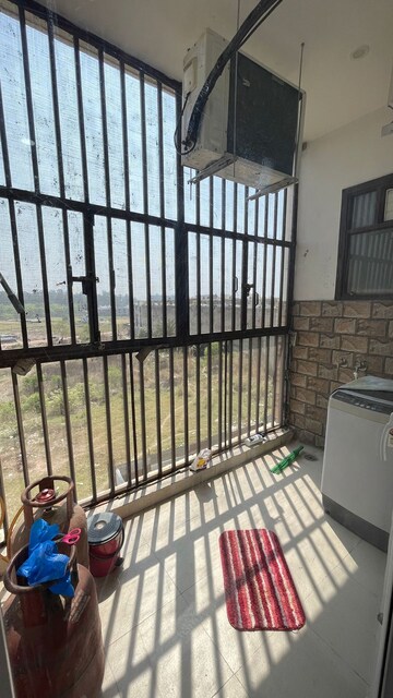 Balcony in 3 BHK Builder Floor at Motia Blue Ridge, Dhakoli Village – for Rent