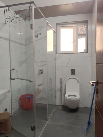 Bathroom in 3 BHK Apartment at My Home Bhooja, Hi Tech City – for Rent