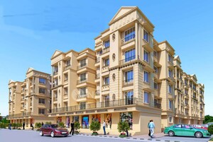 Living Room in 1 BHK Apartment at Galaxy Emperia, Boisar – for Sale