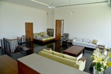 Living Room in 6 BHK Apartment at Everest Height, Chandivali – for Rent