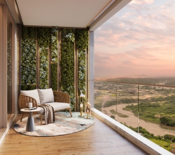 Balcony, lodha-altero 3 Bedroom 1196 Sq.Ft. Apartment In Wakad Pune 8474074