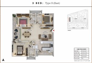 Balcony in 3 BHK Apartment at Prestige Spring Heights, Rajendra Nagar – for Sale