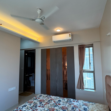 Bedroom in 2 BHK Apartment at Kalpataru Paramount D, Majiwada – for Rent