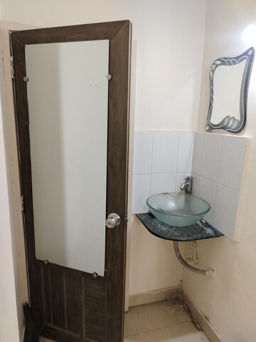 Bathroom in 1 BHK Apartment at Cirrus CHSL Cosmos Paradise, Vasant Vihar – for Rent