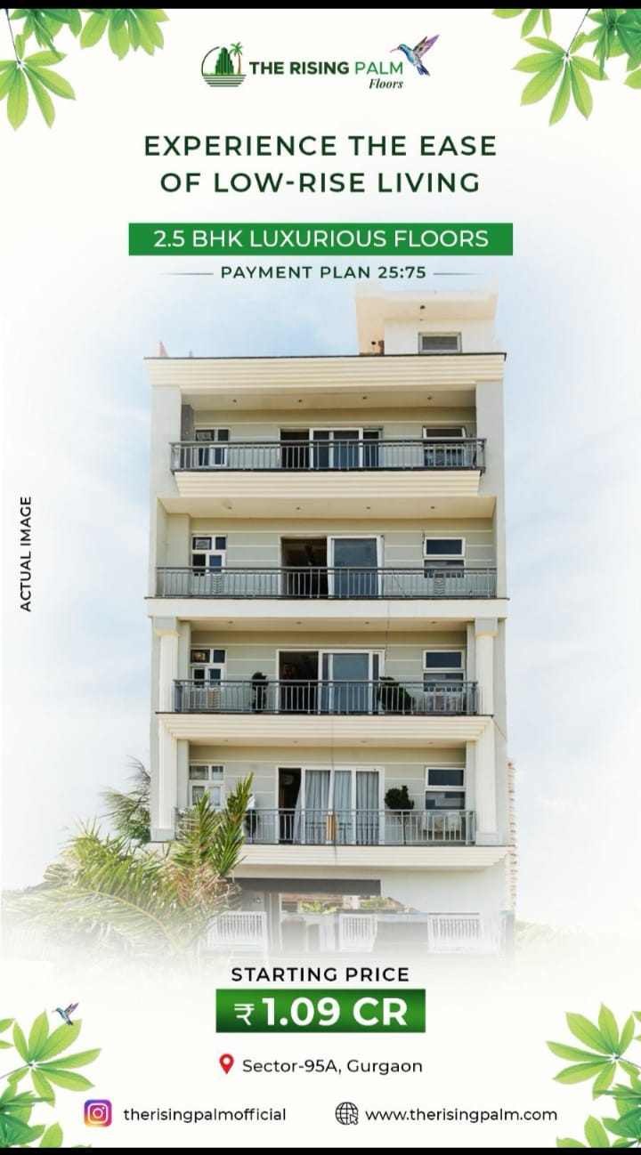 2.5 BHK + Pooja Room,Study Room Builder Floor For Sale in JMS The Nation