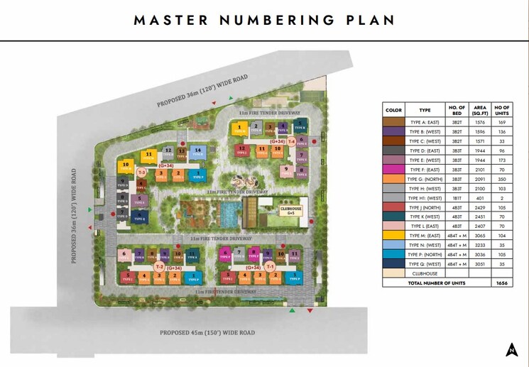 Master Plan, prestige-spring-heights 4 Bedroom 3036 Sq.Ft. Apartment In Rajendra Nagar Hyderabad 8474558