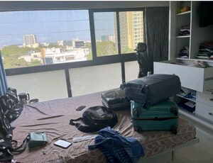 Building Lobby in 3 BHK Apartment at Rhythm Serenity Heights, Andheri East – for Rent