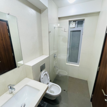 Bathroom in 2.5 BHK Apartment at Piramal Vaikunth Cluster 1, Ashok Nagar – for Rent