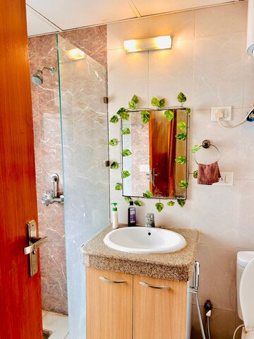 Bathroom in 3 BHK Apartment at Fortune Heights, Mira Road – for Rent