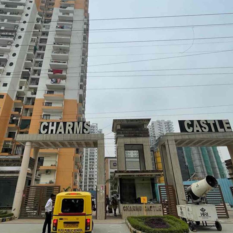 Living Room, charms-castle 2 Bedroom 950 Sq.Ft. Apartment In Raj Nagar Extension Ghaziabad 8474696