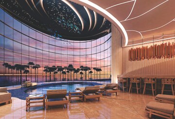 Living Room in 3 BHK Apartment at Indiabulls Blu, Worli – for Sale