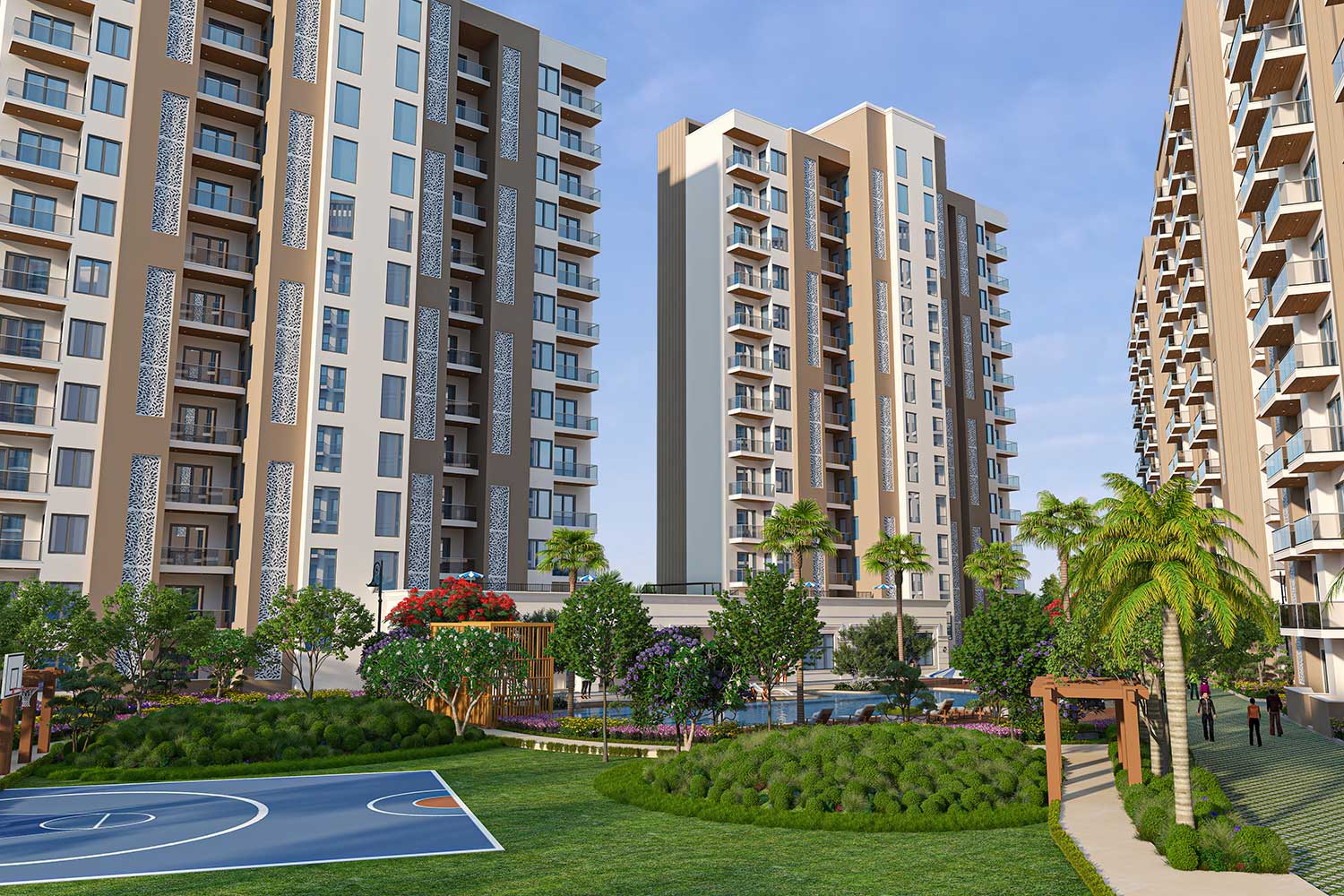 2.5 BHK + Study Room 1440 Sq.Ft. Apartment in Omaxe Metro City