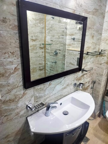 Bathroom in 3 BHK Builder Floor at East Of Kailash – for Rent