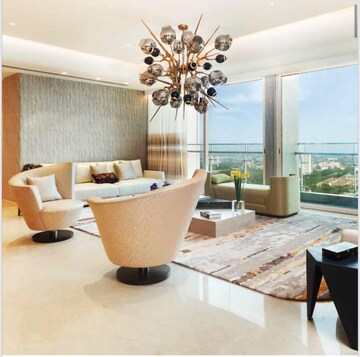 Living Room in 3 BHK Apartment at Marathon Monte South, Byculla West – for Sale