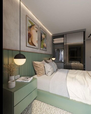 Bedroom in 3 BHK Apartment at Mahavir Enclave 1 – for Sale