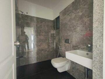 Bathroom in 3 BHK Apartment at Goyal Riviera Aspire, Shela – for Rent