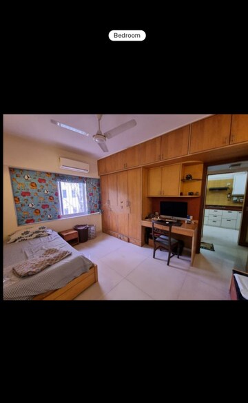 Bedroom in 3.5 BHK Apartment at Sheth Auris Serenity Tower 4, Malad West – for Rent