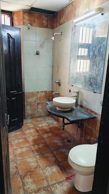 Bathroom in 4 BHK Apartment at Indrapuram – for Sale