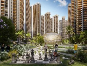 Living Room in 4 BHK Apartment at Elan The Emperor, Panwala Khusropur – for Sale