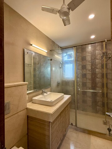 Bathroom in 3 BHK Builder Floor at Greater Kailash I – for Rent