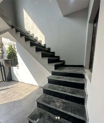 Staircase in 3 BHK Independent House at Panchsheel Enclave Plots, Dhakoli Village – for Sale