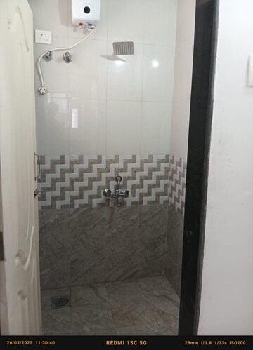 Bathroom in 1 BHK Apartment at Mhada Sector R3, Goregaon West – for Rent