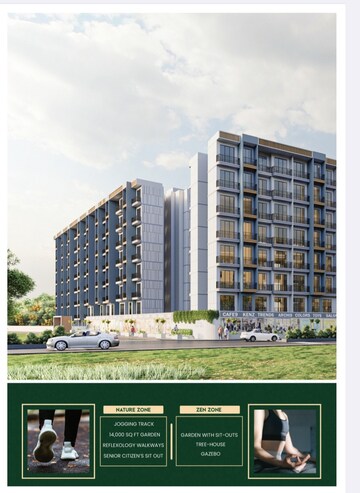 Living Room in 1 BHK Apartment at Seasons Green, Khadakpada – for Sale