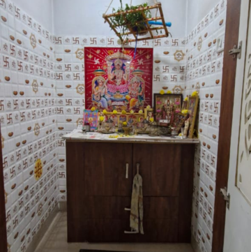 Staircase in 3 BHK Builder Floor at Gachibowli – for Rent